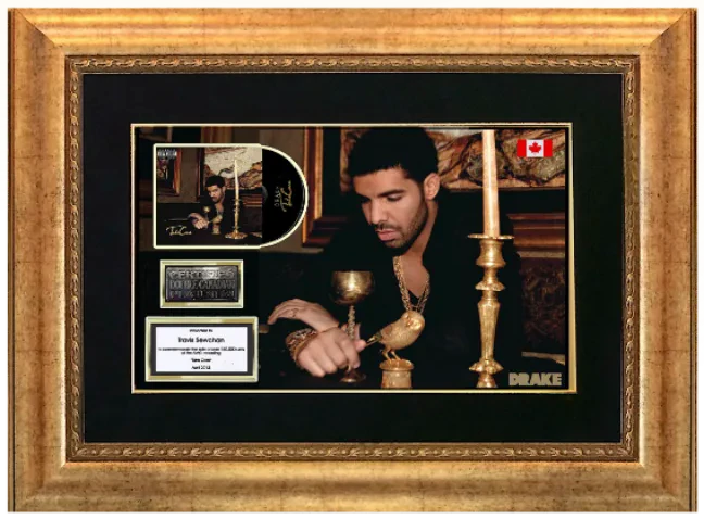 Framed Take Care presentation plaque